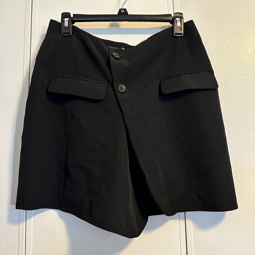 Nastygal Buttoned Black Buttoned Miniskirt Y2K